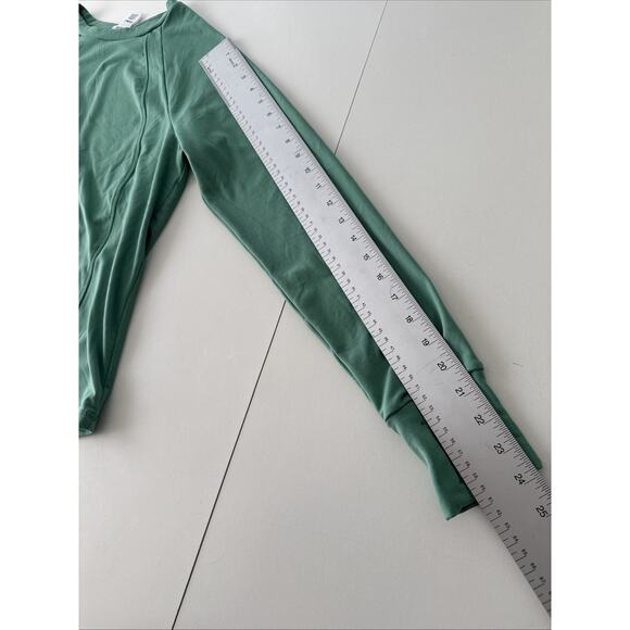 Member’s Mark Brushed Long Sleeve Tee Green Lily Crewneck Soft Fleece Size M - Picture 10 of 10